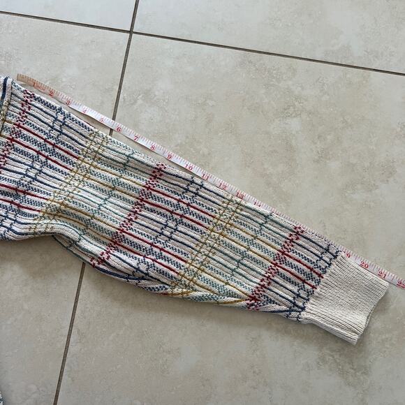 Vintage Claiborne Multicolored Crew Neck Knit Pullover Sweater Size L - Picture 13 of 14